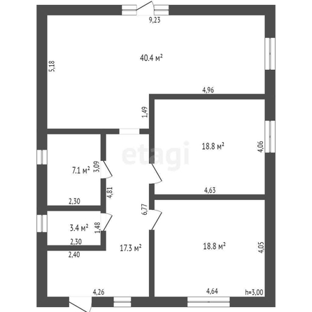 
   Продам дом, 105 м², Барнаул

. Фото 2.