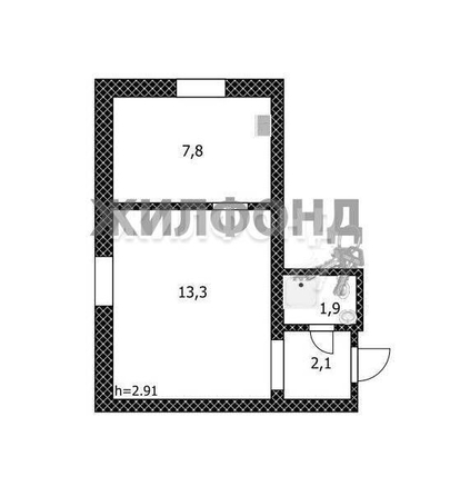 
   Продам 1-комнатную, 27.2 м², Капитальный пер, 33

. Фото 3.