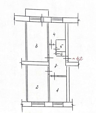 
   Продам 3-комнатную, 61 м², Партизанская ул, 10

. Фото 13.