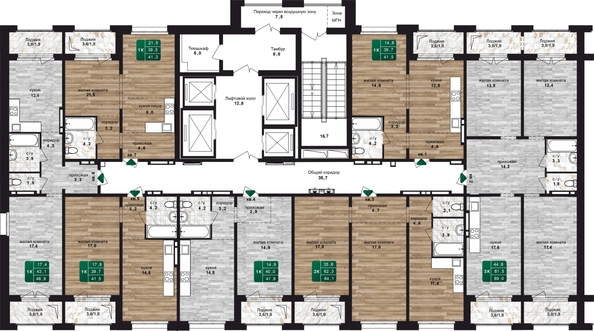 
  Продается 3-комн. квартира, 89 м², ЖК Шервуд, (Нагорная 6-я, 15в корп 4)
. Фото 1.