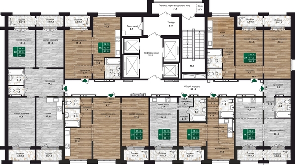 
  Продается 3-комн. квартира, 89.1 м², ЖК Шервуд, (Нагорная 6-я, 15в корп 4)
. Фото 1.