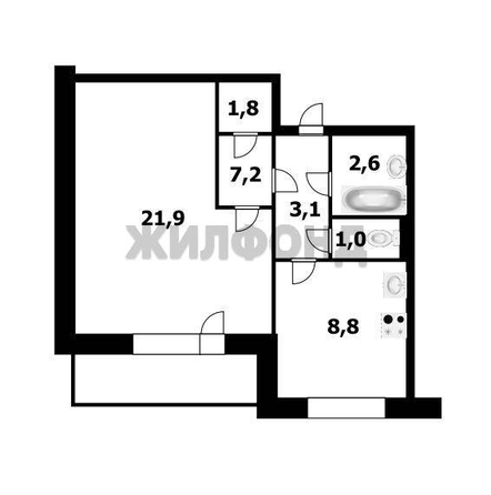 
  Продается 1-комн. квартира, 40.4 м², Павловский тракт
. Фото 12.