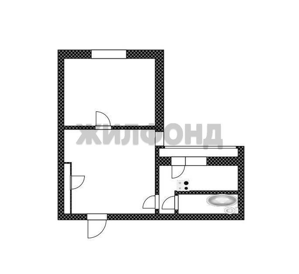 
  Продается 2-комн. квартира, 48 м², Песчаный пер
. Фото 12.