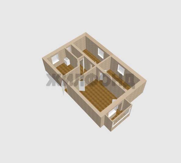 
  Продается 3-комн. квартира, 53.3 м², Парковая ул
. Фото 12.