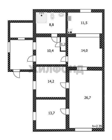 
  Продается дом, 99.3 м², Барнаул
. Фото 14.