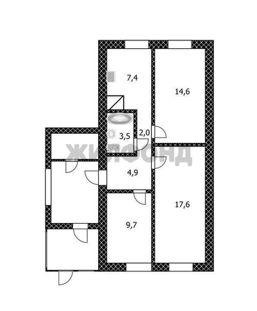 
  Продается дом, 60.7 м², поселок Плодопитомник
. Фото 22.