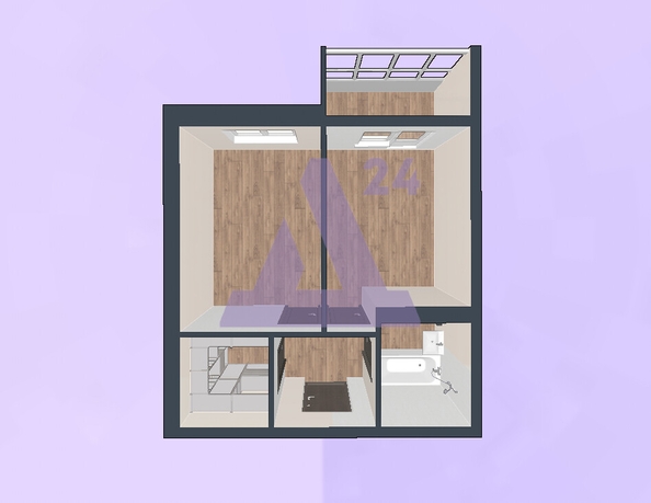 
  Продается 1-комн. квартира, 38.8 м², ЖК Родные берега
. Фото 4.