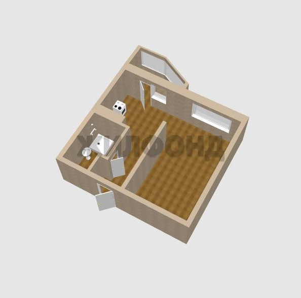 
  Продается 1-комн. квартира, 35 м², Взлетная ул
. Фото 17.