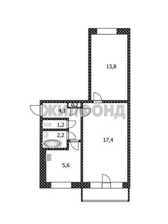 
  Продается 2-комн. квартира, 44.8 м², Попова ул
. Фото 9.