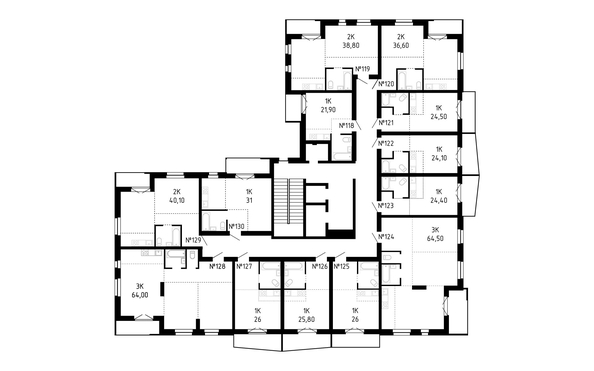 
  Продается 3-комн. квартира, 64.5 м², ЖК Smart (Смарт)
. Фото 1.