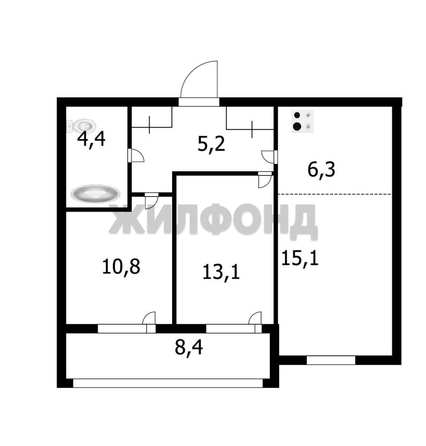 
  Продается 3-комн. квартира, 61.6 м², Христенко ул
. Фото 25.