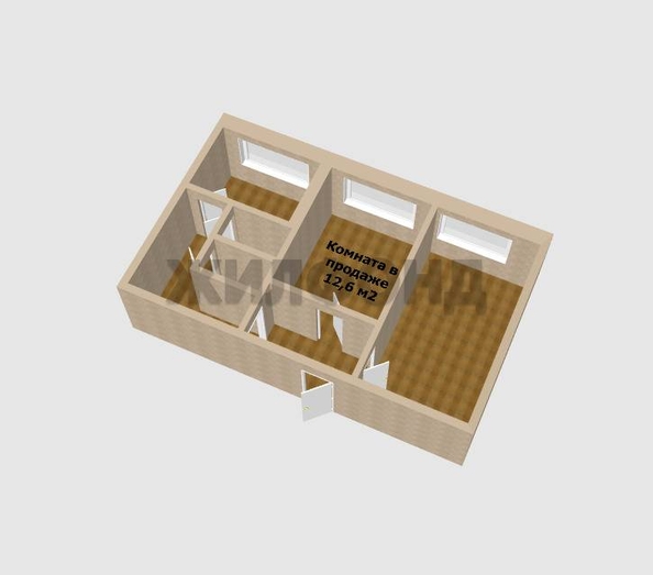 
  Продается комната, 12.6 м², Весенняя ул
. Фото 17.