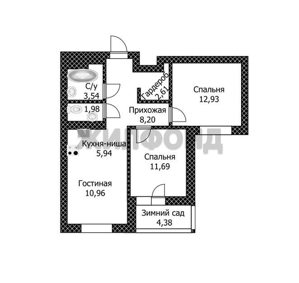 
  Продается 3-комн. квартира, 62.2 м², Красноармейский пр-кт
. Фото 18.