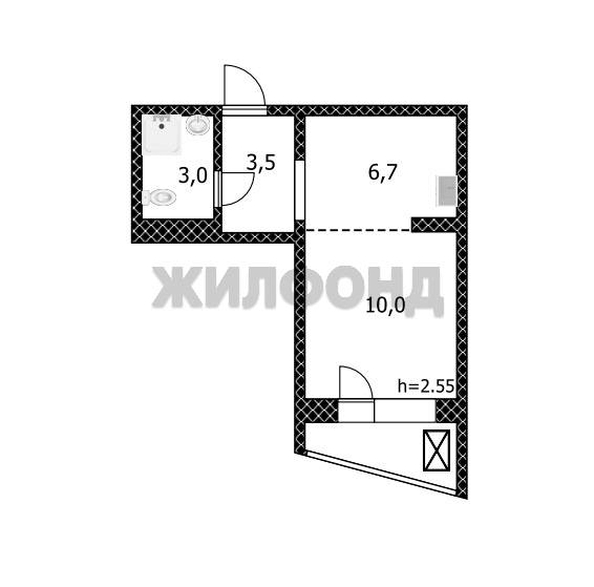 
  Продается 1-комн. квартира, 23.2 м², Чеглецова ул
. Фото 6.