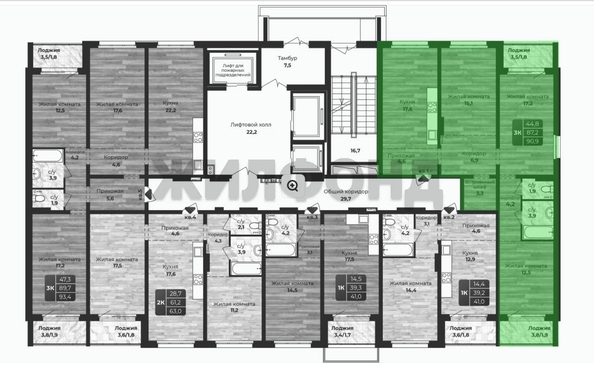 
  Продается 3-комн. квартира 87.4 м². Фото 6.