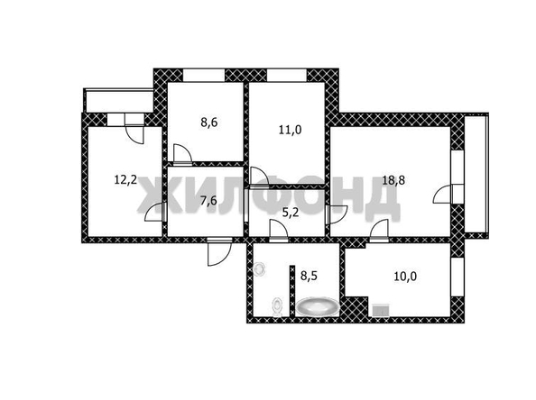 
  Продается 4-комн. квартира 81.9 м². Фото 19.