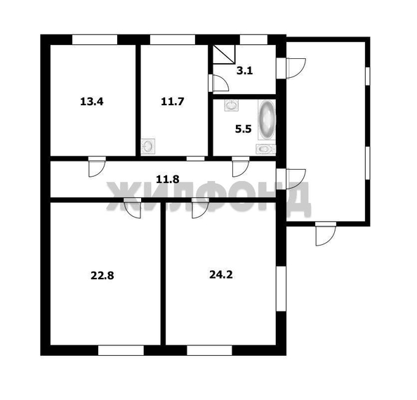 
  Продается дом 92.5 м². Фото 31.