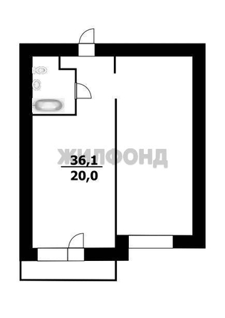 
  Продается 1-комн. квартира 36.1 м². Фото 13.