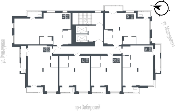 
  Продается 3-комн. квартира 83.37 м², в ЖК Опера Резиденс. Фото 2.
