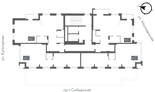 
  Продается 2-комн. квартира 79.74 м², в ЖК Опера Резиденс. Фото 2.