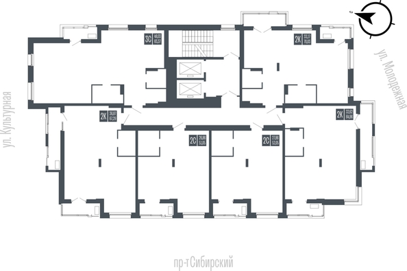 
  Продается 2-комн. квартира 51.05 м², в ЖК Опера Резиденс. Фото 2.