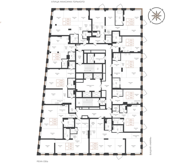 
  Продается 4-комн. квартира 132.9 м², в ЖК Барнаул. Фото 1.
