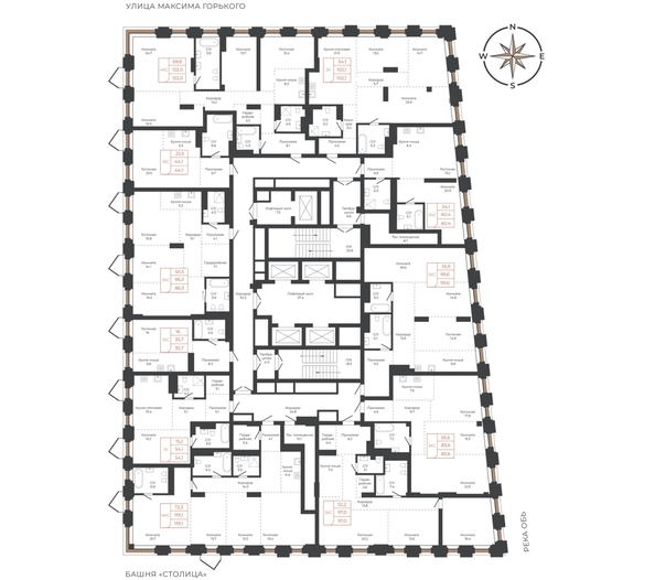 
  Продается 4-комн. квартира 118.8 м², в ЖК Барнаул. Фото 1.