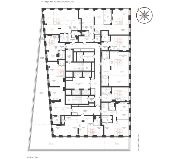 
  Продается 1-комн. квартира 42 м², в ЖК Барнаул. Фото 1.