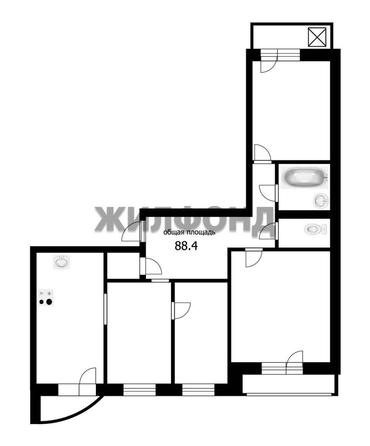 
  Продается 3-комн. квартира 88.4 м². Фото 25.