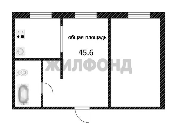 
  Продается 2-комн. квартира 45.6 м². Фото 16.