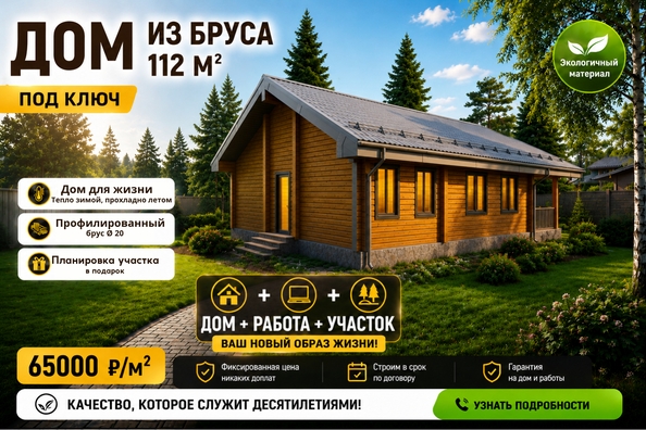 
  Продам дом 112 м². Фото 1.
