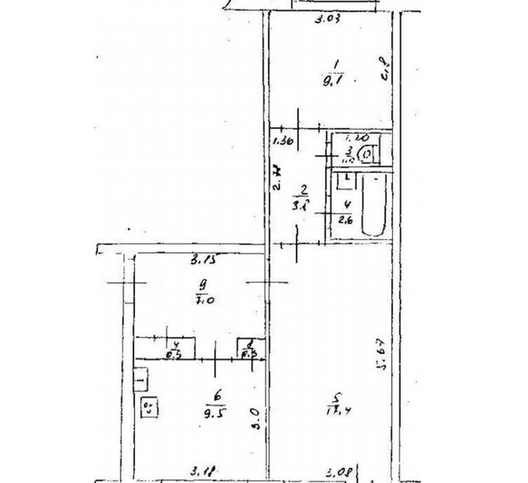 
  Продается 2-комн. квартира 51.6 м². Фото 9.