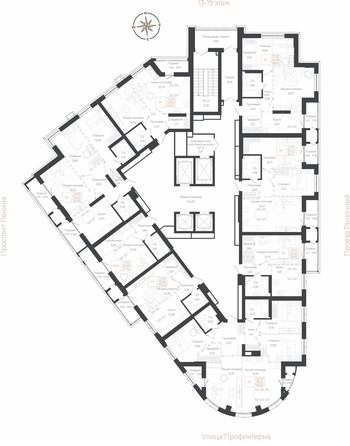
  Продается 1-комн. квартира 48.01 м², в ЖК Маяковский 2. Фото 1.