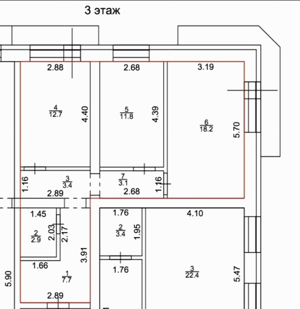 
  Продается 2-комн. квартира 59.8 м². Фото 38.