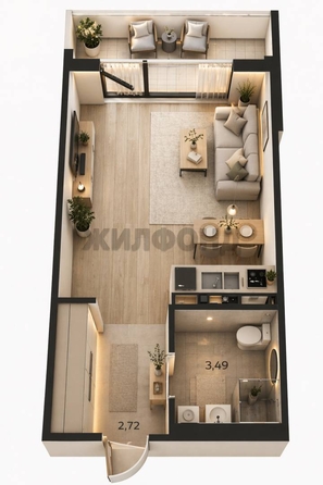 
  Продается студия 24.1 м². Фото 17.