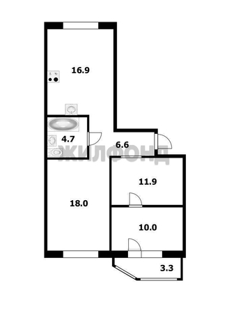 
  Продается 2-комн. квартира 67.8 м². Фото 35.