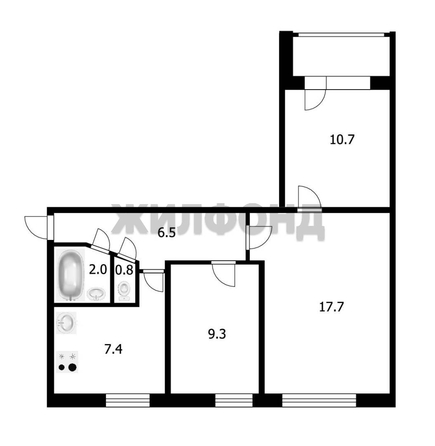 
  Продается 3-комн. квартира 54.4 м². Фото 17.