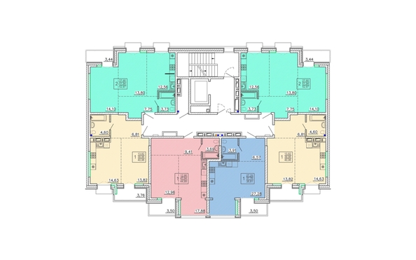 
  Продается студия 39.3 м², в ЖК Ёлки, дом 1. Фото 1.