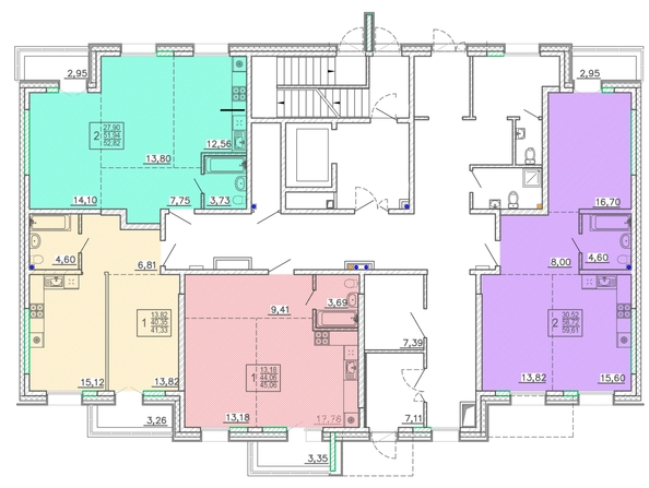 
  Продается 2-комн. квартира 51.4 м², в ЖК Ёлки, дом 1. Фото 15.