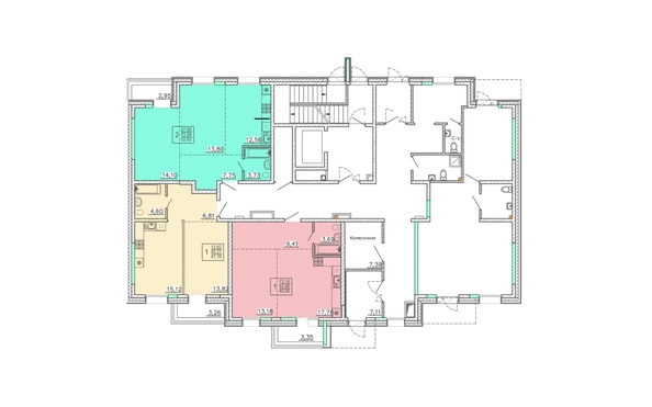 
  Продается студия 40.6 м², в ЖК Ёлки, дом 1. Фото 1.