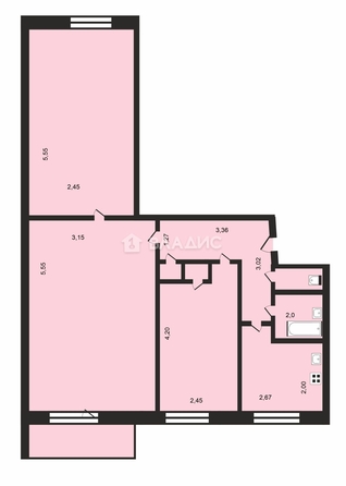 
   Продам 3-комнатную, 56.4 м², Тобольская ул, 49

. Фото 1.