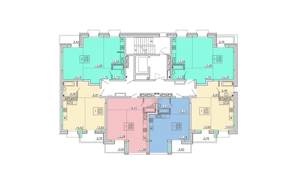 
  Продается студия, 40.82 м², ЖК Ёлки, дом 1
. Фото 1.