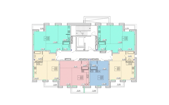 
  Продается 2-комн. квартира, 52.76 м², ЖК Ёлки, дом 3
. Фото 1.