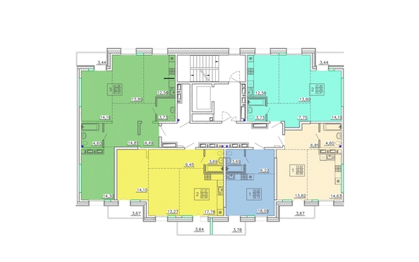 
  Продается 2-комн. квартира, 52.97 м², ЖК Ёлки, дом 3
. Фото 1.
