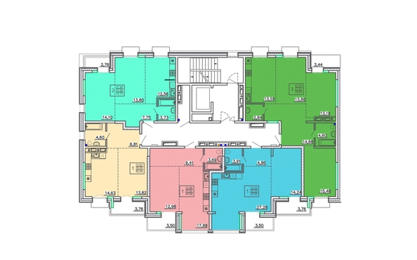 
  Продается 1-комн. квартира, 40.96 м², ЖК Ёлки, дом 2
. Фото 1.