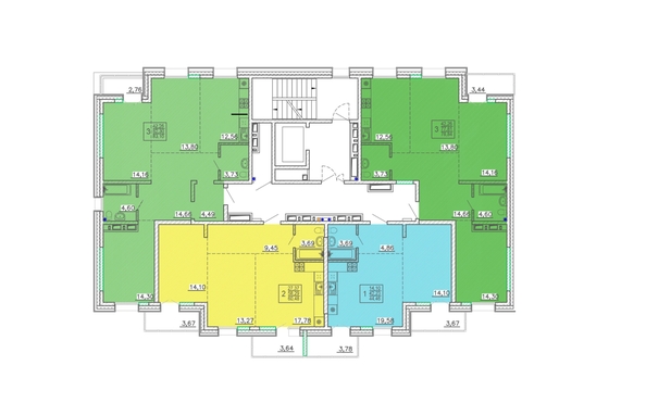 
  Продается 2-комн. квартира 60.48 м², в ЖК Ёлки, дом 3. Фото 2.