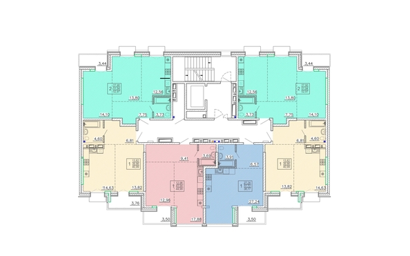 
  Продается 1-комн. квартира 38.77 м², в ЖК Ёлки, дом 3. Фото 1.