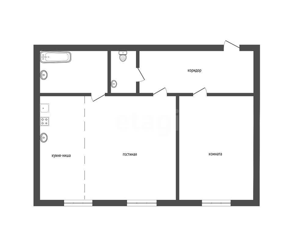 
  Продается 2-комн. квартира 54 м². Фото 19.