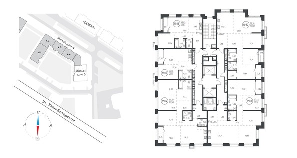 
   Продам 1-комнатную, 41.41 м², СОЮЗ PRIORITY, дом 5

. Фото 1.