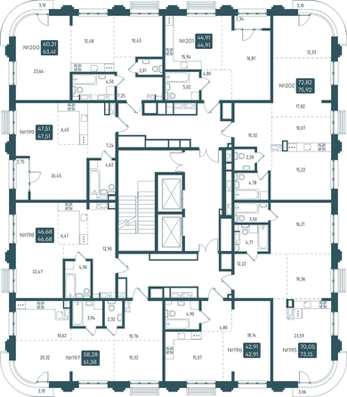 
   Продам 2-комнатную, 73.15 м², Бродский, 1-я очередь

. Фото 3.